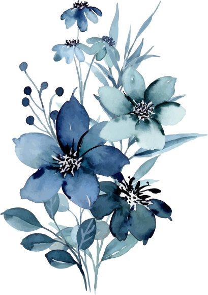 blue flowers