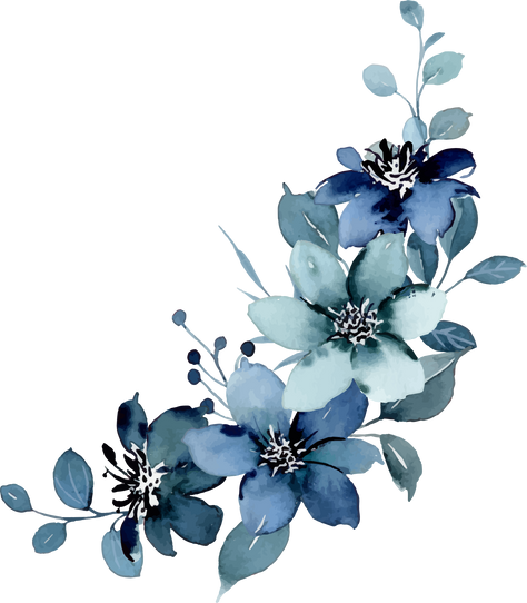 blue flowers